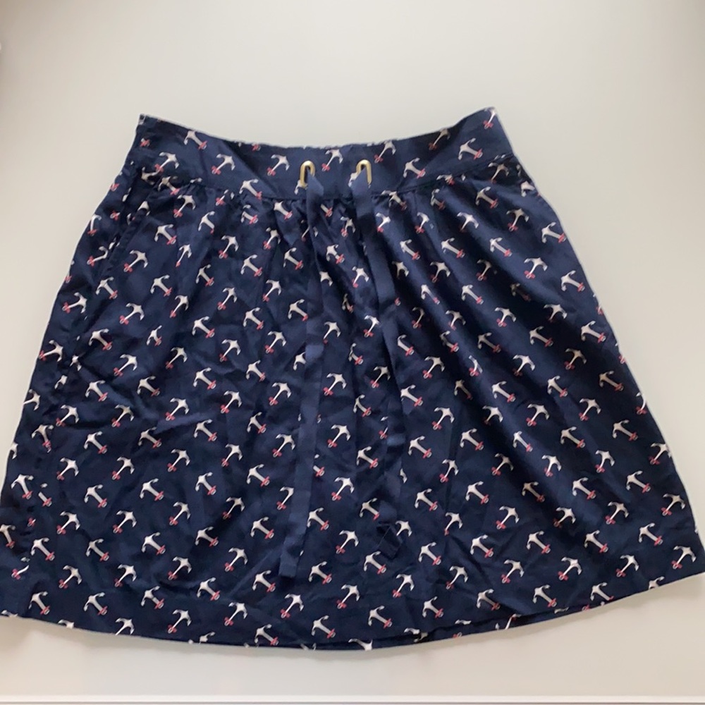 Tommy Hilfiger Navy Anchor Skirt XS